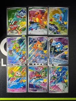Pokemon 2026 First Partner Illustration Collection Series 1 Promo Set (9 Cards) - Image 1