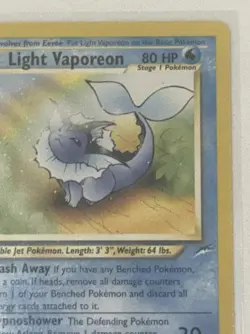 Pokemon Light Vaporeon 52/105 Neo Destiny Uncommon WOTC Vintage Unlimited LP/NM - Image 4