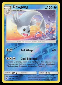Dewgong 45/214 Reverse Holo Rare Unbroken Bonds Pokemon Card - Image 1