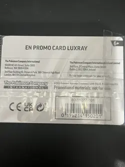 Perfect Order Stamped Luxray 028/088 Pokemon Best Buy Promo Card - Image 2