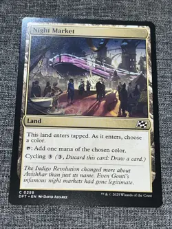 1x Night Market - Non Foil MTG Aetherdrift NM Magic 0258 C - Image 1