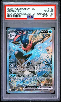 2024 POKEMON SVP EN-SV BLACK STAR PROMO #132 GRENINJA EX PSA 10 - Image 1