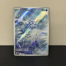 Cryogonal Illustration Rare 111/086 Sv Black Bolt Holo Pokemon Card NM - Image 1