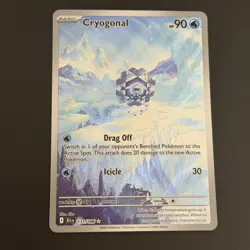 Cryogonal Illustration Rare 111/086 Sv Black Bolt Holo Pokemon Card NM - Image 3