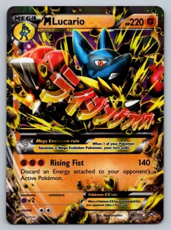 M Lucario EX 55/111 Holo EX Rare Furious Fists Pokemon LP - Image 1