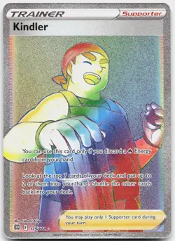 Kindler 179/172 Rainbow Rare Brilliant Stars Pokemon Near Mint - Image 1