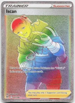 Iscan 207/196 Rainbow Rare Lost Origin Pokemon Near Mint - Image 1