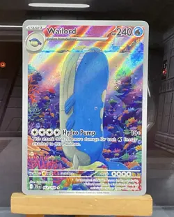 Wailord Illustration Rare 162/159 Pokemon: Journey Together NM - Image 1