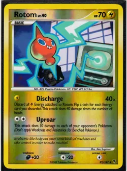 Rotom 82/147 UC Supreme Victors Pokemon Reverse Holo LP - Image 1