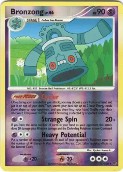 Bronzong 13/100 R Stormfront Pokemon Reverse Holo LP - Image 1