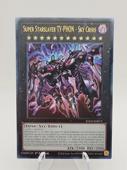 Yu-Gi-Oh Super Starslayer TY-PHON Sky Crisis RA04-EN072 Ultimate Rare 1st NM - Image 1