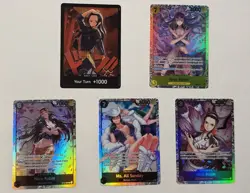 One Piece TCG Nico Robin EB03-055 SR Lot Of 5 Cards All Different English DON!! - Image 1