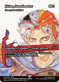 Firion, Swordmaster - Sram, Senior Edificer (Showcase) -Foil Near Mint MTG - Image 1
