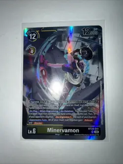 Digimon Card Game Minervamon BT24-041 Super Rare NM - Image 1