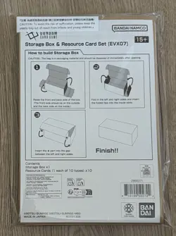 Gundam Card Game -English Storage Box & Resource Card Set - EVX07 - New & Sealed - Image 2