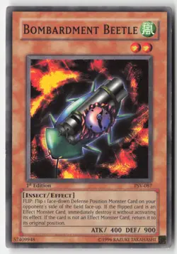 Yugioh - Bombardment Beetle PSV-087 1st Edition - Pharaoh's Servant - Image 1