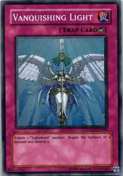 Yugioh Vanquishing Light LODT-EN089 Unlimited Super Rare NM - Image 1