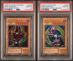 PSA 10 Sequential Set Dark Magician EX06/LB05 Yu-Gi-Oh Card Japanese 2000 - Image 1