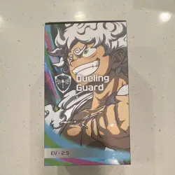 One piece Gear 5 Luffy Dueling Guard Leather Deck Box White embroidered 160+ - Image 1