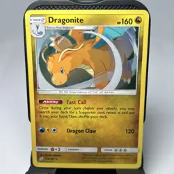 Dragonite Hd Galaxy Swirl Sun & Moon 2019 Cosmos Holo NM Pokemon Card #119/181 - Image 1