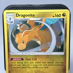 Dragonite Hd Galaxy Swirl Sun & Moon 2019 Cosmos Holo NM Pokemon Card #119/181 - Image 2