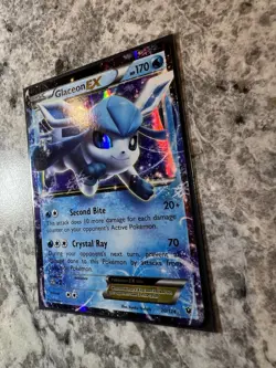 Glaceon EX 20/124 XY Fates Collide Holo Full Art Pokemon Card - Image 3