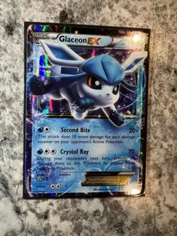 Glaceon EX 20/124 XY Fates Collide Holo Full Art Pokemon Card - Image 4