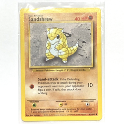 Sandshrew - #62/102 - Base Set - 1999 WOTC Pokemon Card - LP - Image 1