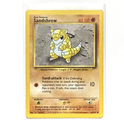 Sandshrew - #62/102 - Base Set - 1999 WOTC Pokemon Card - LP - Image 3