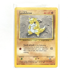 Sandshrew - #62/102 - Base Set - 1999 WOTC Pokemon Card - LP - Image 5