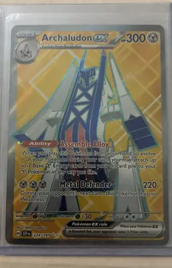 Archaludon ex 224/191 Sv08: Surging Sparks Holo Pokemon Card - Image 3