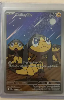 Helioptile 143/132 Me01: Mega Evolution Holo Pokemon Card - Image 3