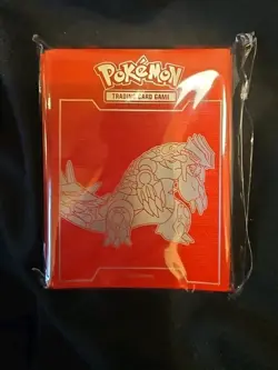 Pokemon TCG Groudon XY Primal Clash Elite Trainer Box Card Sleeves Set of 65 New - Image 1