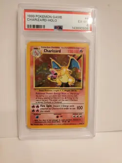 Base Set CHARIZARD HOLO RARE 1999 POKEMON GAME #4/102 PSA 6 MINT Card - Image 3