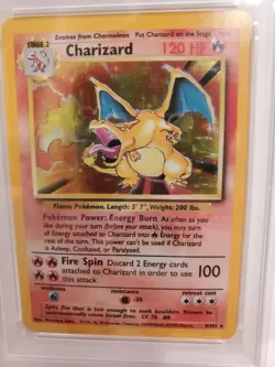Base Set CHARIZARD HOLO RARE 1999 POKEMON GAME #4/102 PSA 6 MINT Card - Image 4