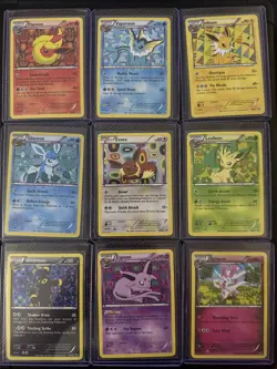 2013 POKEMON BLACK STAR PROMO SYLVEON COLLECTION SET OF UNGRADED EEVEELUTIONS - Image 1