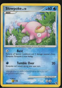 Slowpoke 82/106 Common Great Encounters Pokemon Lightly Played - Image 1