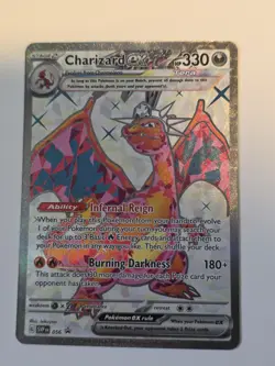 Pokemon TCG Charizard ex 183/165 & Mega Charizard EX 094/080 JP Holo Lot - Image 5