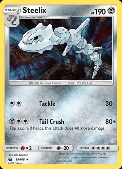 Steelix full art custom painting by JWindArt ACEO custom Pokemon TCG - Image 2