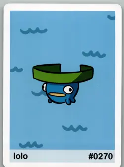 Pookiemoot Gen 3 - Lolo (Lotad) #0270 - Pokemon Fan Art Non TCG - Image 1