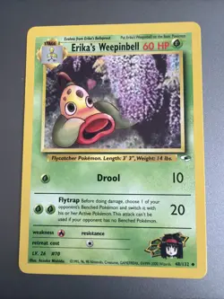 Pokemon - Erika's Weepinbell - 48/132 - Gym Heroes - Vintage - 2000 - WOTC - Image 1