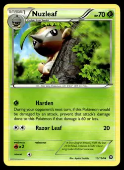 Nuzleaf XY - Steam Siege 10/114 MP Pokemon TCG | Buy 10 Get 10 Free - Image 1