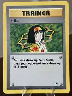 Erika 100/132 Gym Heroes Pokemon LP/MP - Image 1