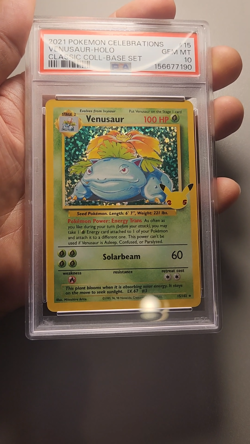 2021 Pokemon Celebrations Venusaur 15/102 PSA 10 - Image 2