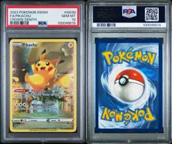 2023 POKEMON SWORD & SHIELD CROWN ZENITH #GG30 FULL ART/PIKACHU PSA 10 - Image 3