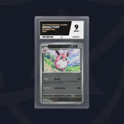 Pokemon ACE 9 MINT Wigglytuff Rev Foil 077/094 Phantasmal Flames 2025 - Image 1