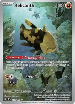 Relicanth 173/162 SV05 Temporal Forces Illustration Rare Holo - Image 1