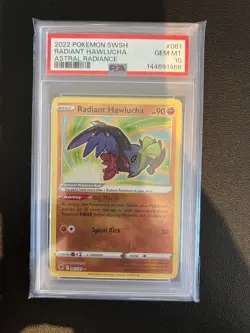 2022 Pokemon SWSH Radiant Hawlucha Astral Radiance 081/189 GEM MINT 10 - Image 1