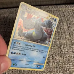 Feraligatr 20/123 HeartGold & SoulSilver Cracked Ice Holo Pokemon 2010 - Image 3