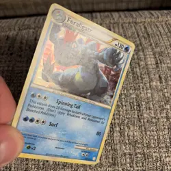 Feraligatr 20/123 HeartGold & SoulSilver Cracked Ice Holo Pokemon 2010 - Image 5